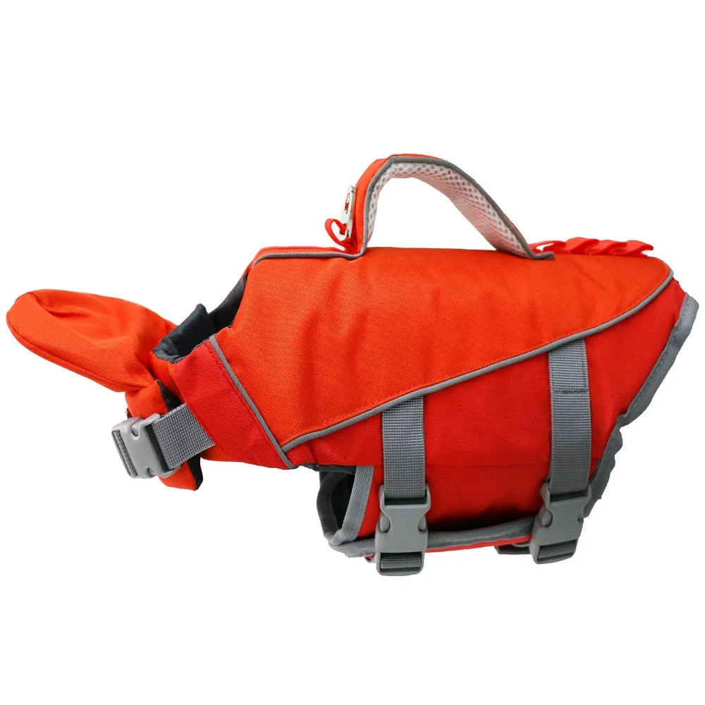 AquaPaw Life Jacket - Reflective Stripes Orange