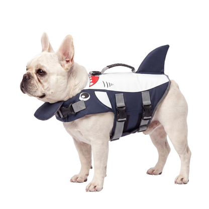 AquaPaw Life Jacket - Shark Shape White - AI product shot